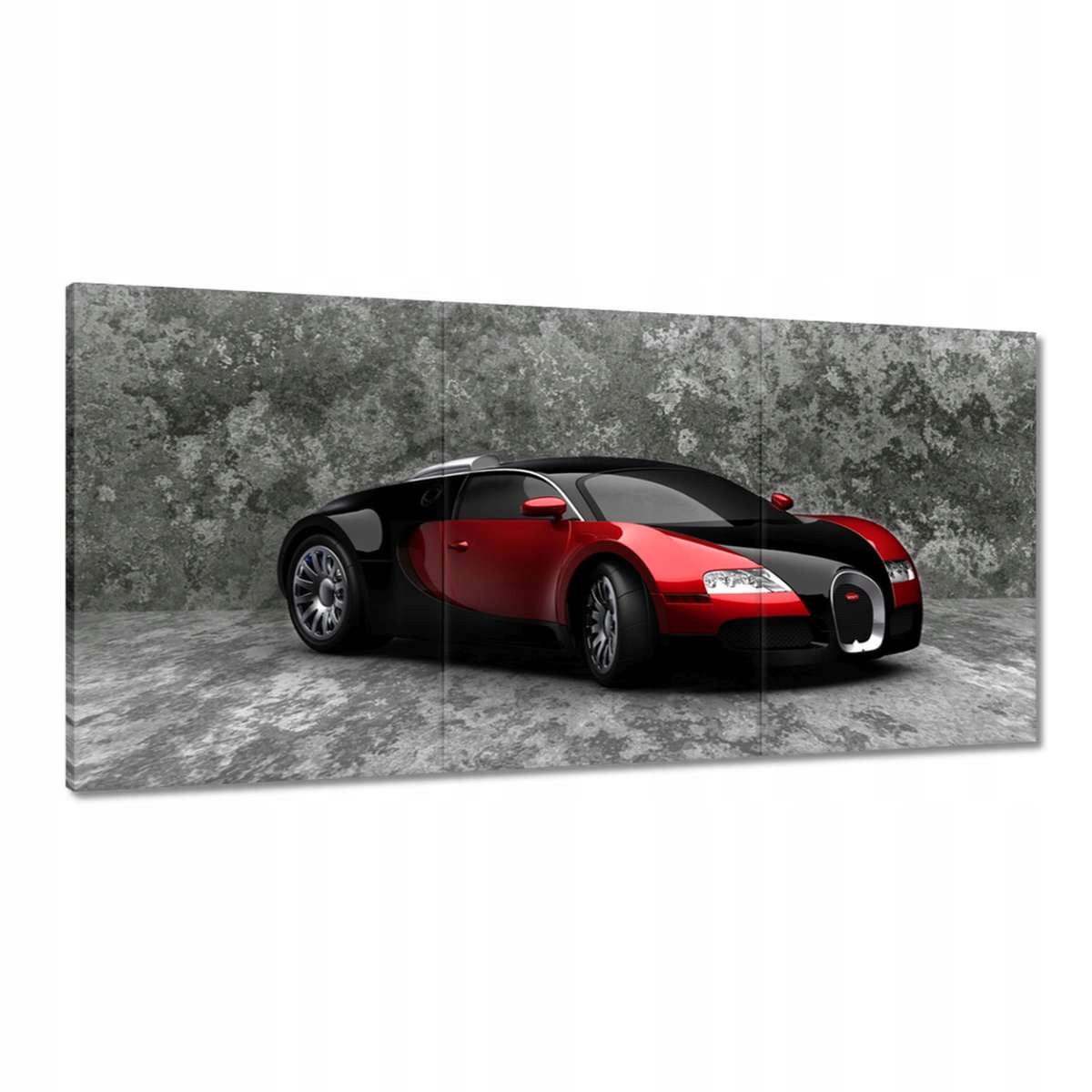 Obrazy 180x90 Bugatti Veyron Červená