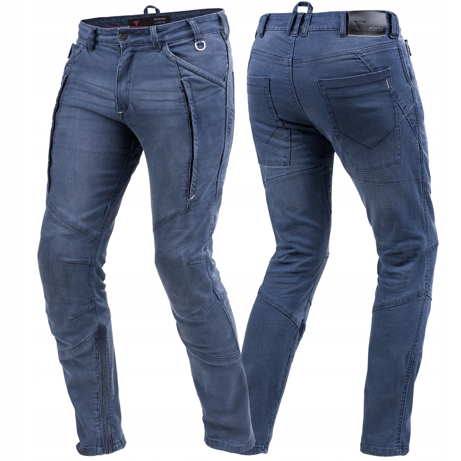 SHIMA SPODNIE JEANSY MOTOCYKLOWE Z PROTEKTORAMI MĘSKIE GHOST JEANS BLU 34 Rozmiar L