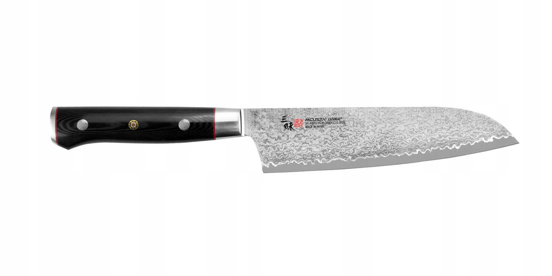 Japonský nôž Santoku 180 Mcusta Zanmai VG-10 Pro Zebra