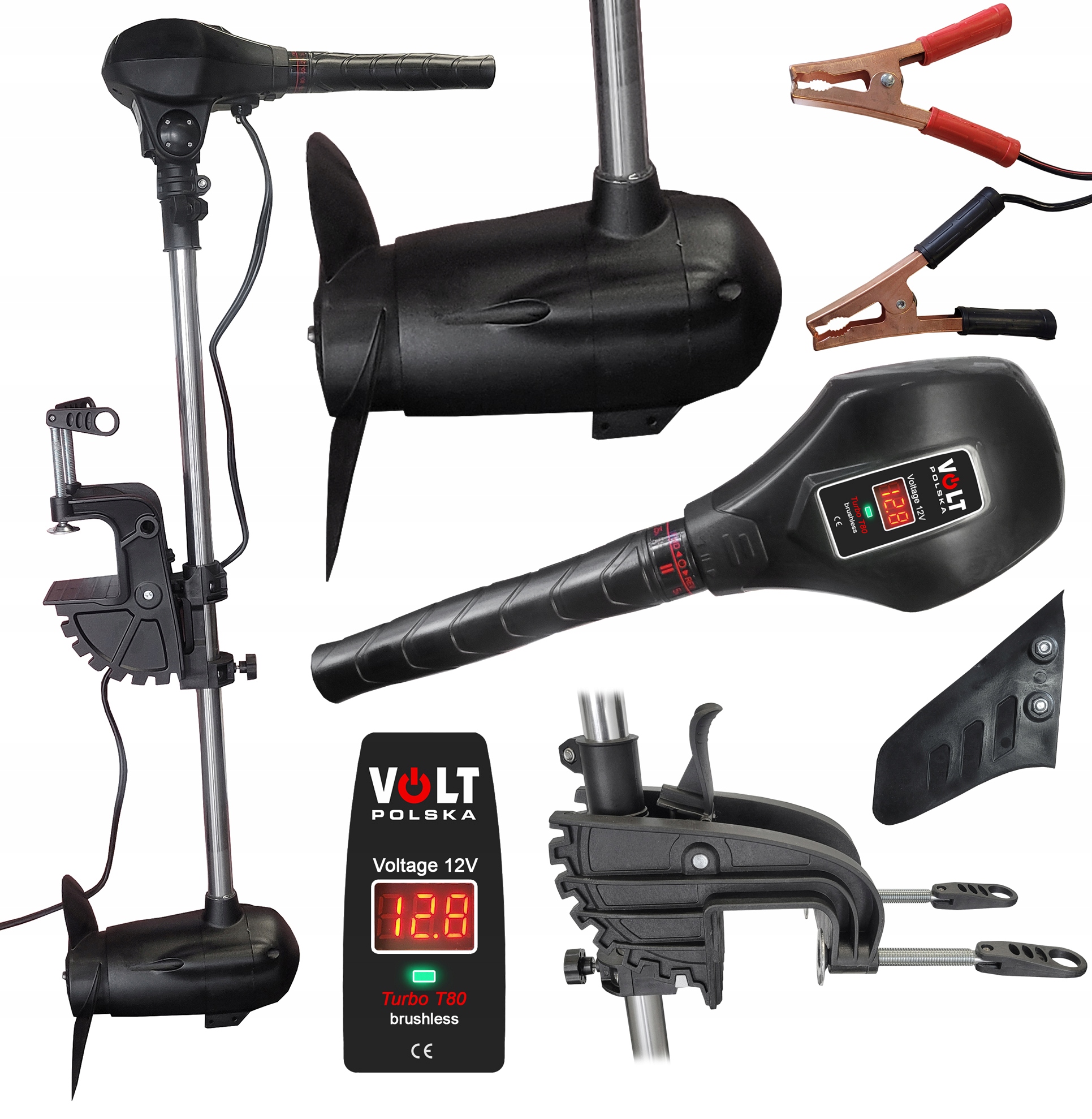 Silnik elektryczny Volt Polska Turbo-T 80 lb 840 W