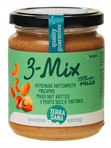 Levně 2x Ořechový krém mix (3 ořechy) Bio 250 g