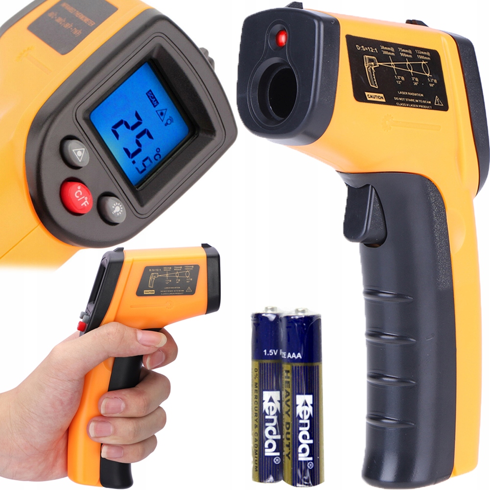 

Pirometr Termometr Laserowy Bezdotykowy -50 +400