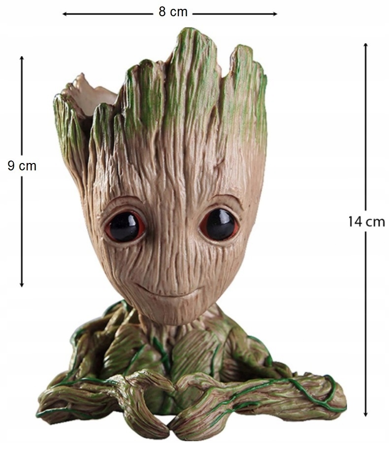 DONICZKA PRZYBORNIK GROOT Z SERCEM STRAŻNICY GALAKTYKI NA BIURKO KWIAT EAN (GTIN) 6900374313185