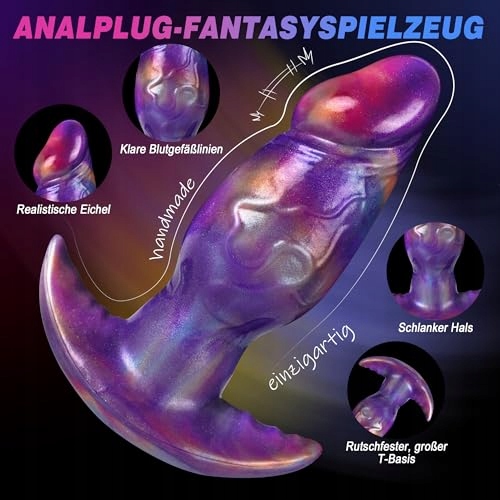XXL INFLATABLE SILIKONOWY ANAL PLUG Z POMPKĄ DLA MĘŻCZYZN I KOBIET — miniatura 2