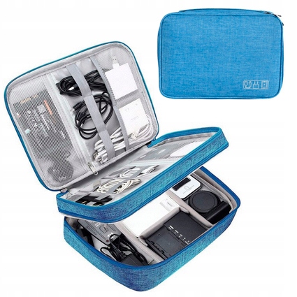 

Pojemny Podróżny Kuferek Na Akcesoria Cyfrowe Foto