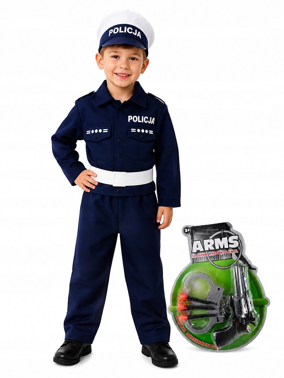 Zestaw Strój Policjanta 122/128 z zestawem policyjnym MK128