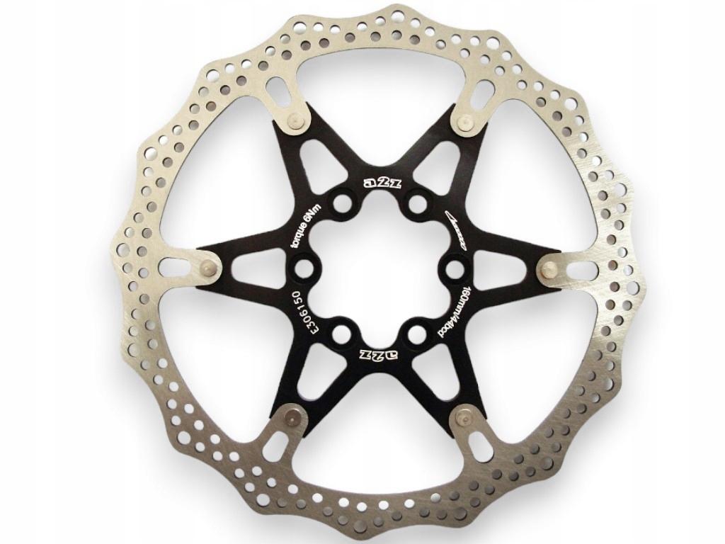 Mocna Rowerowa Tarcza Hamulcowa Aluminiowy Pająk A2Z Atd Black 160mm