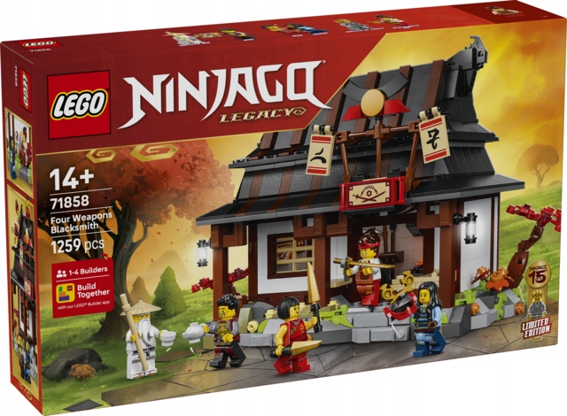 Lego Ninjago Kovárna Čtyři zbraně 15. výročí 71858