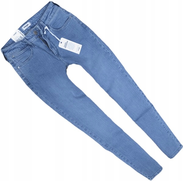 

Wrangler Skinny rurki jeansy indigo sky W28 L32
