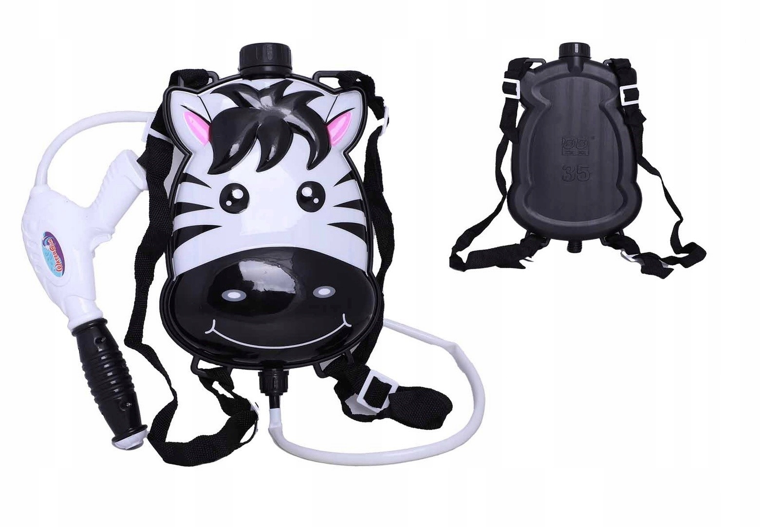 PISTOLET PLECAK NA WODĘ ZEBRA PSIKAWKA ZABAWKA WODNA ZE ZBIORNIKIEM Kod producenta AMIKU-0108