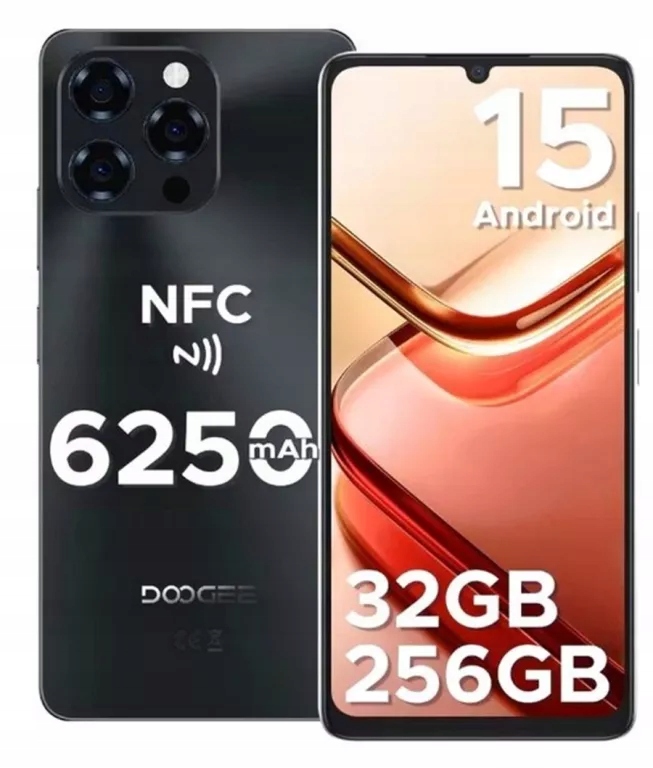 Smartfon Doogee Note 58 Pro 32 Gb 256 Gb 4G (lte) Czarny