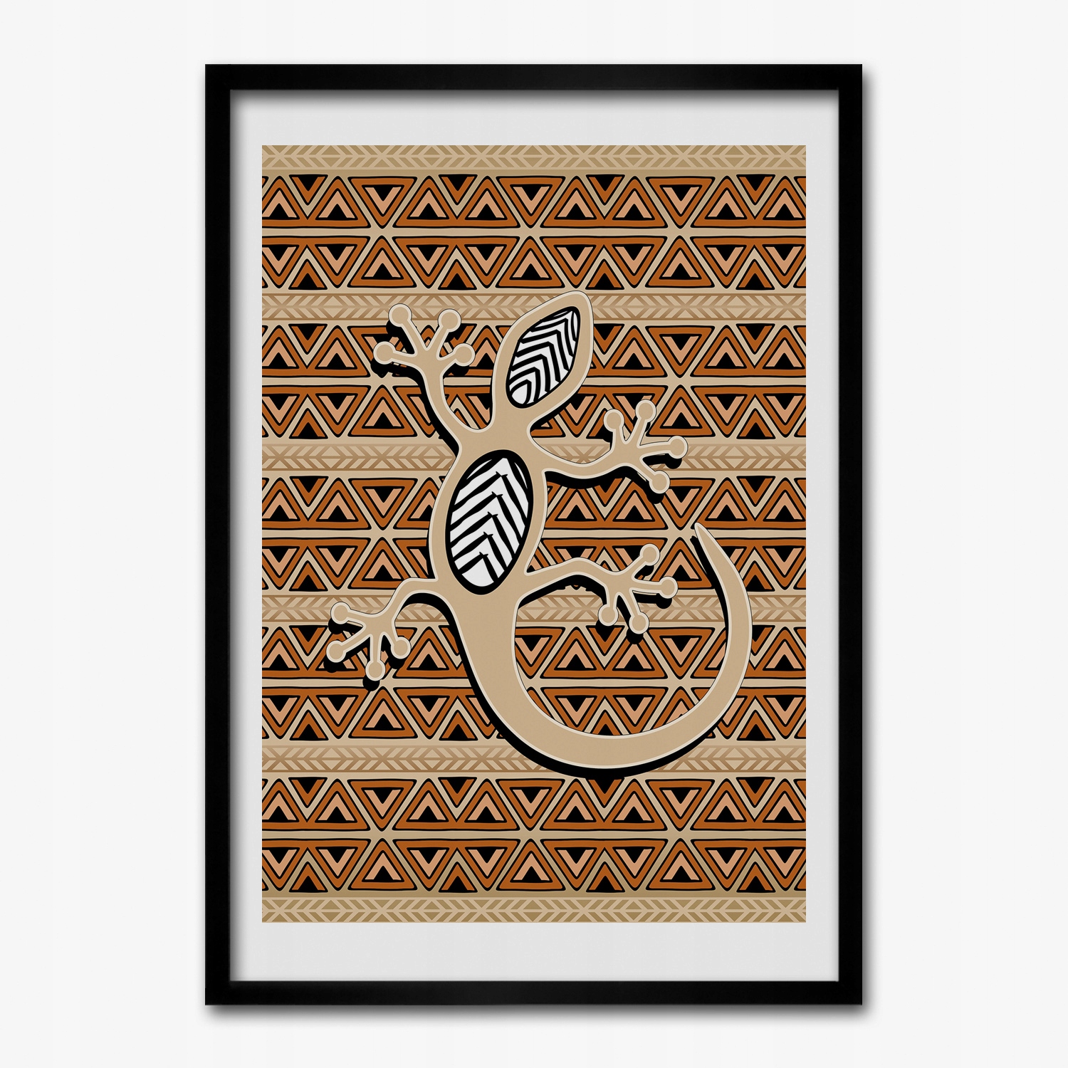 Obraz v rámu na zeď Ještěrka vzor 70x100 cm