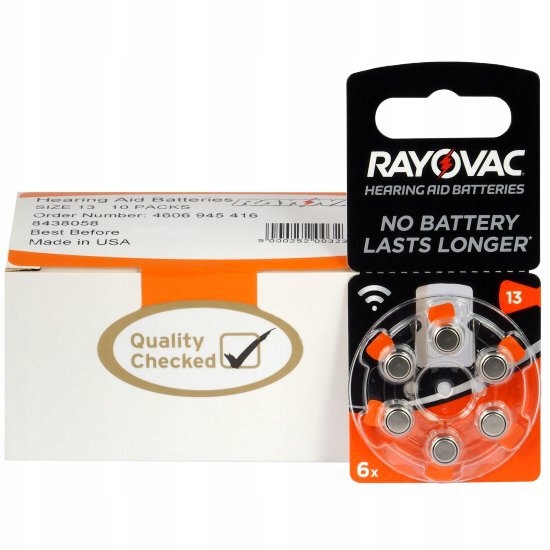 

60 x baterie słuchowe Rayovac Acoustic Special 13