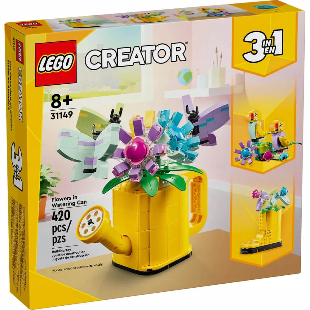 Lego Creator 31149 3W1 Kwiaty W Konewce Papugi Kalosz 8+