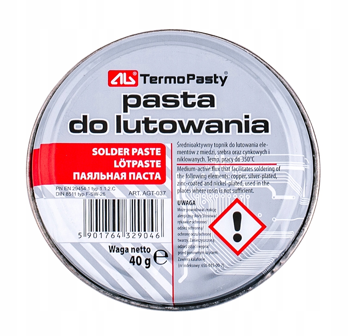 

Pasta Lutownicza Topnik Do Lutowania Termopast 40g
