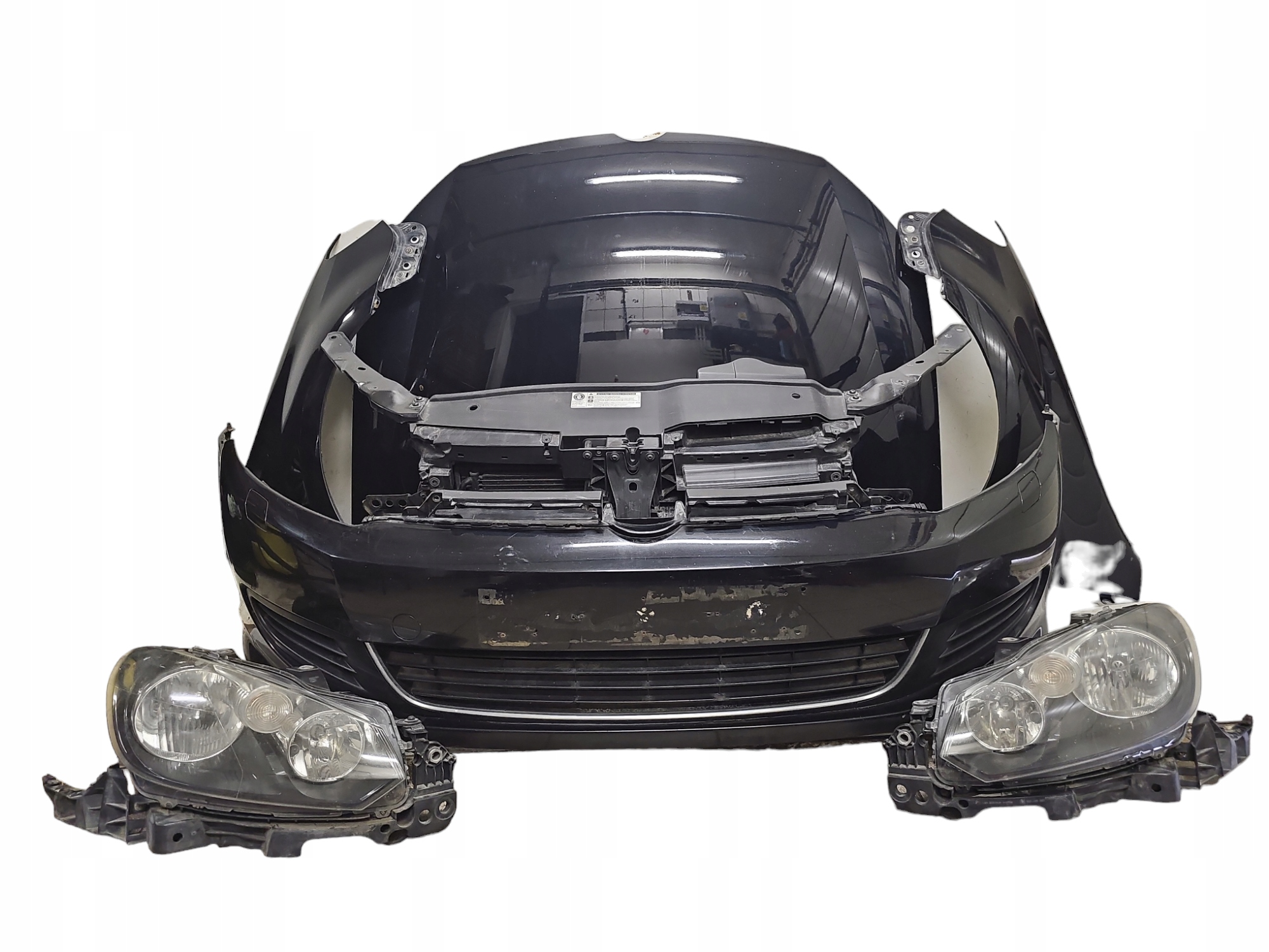 KOMPLETNY PRZÓD VW GOLF VI LC9X MASKA ZDERZAK BLOTNIK PAS LAMPA CHLODNICE
