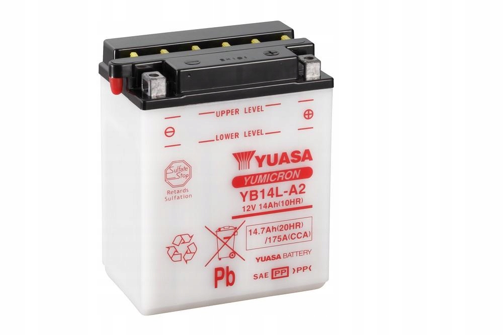 Akumulator motocyklowy Yuasa YB14L-A2 12V 14,7Ah 175A