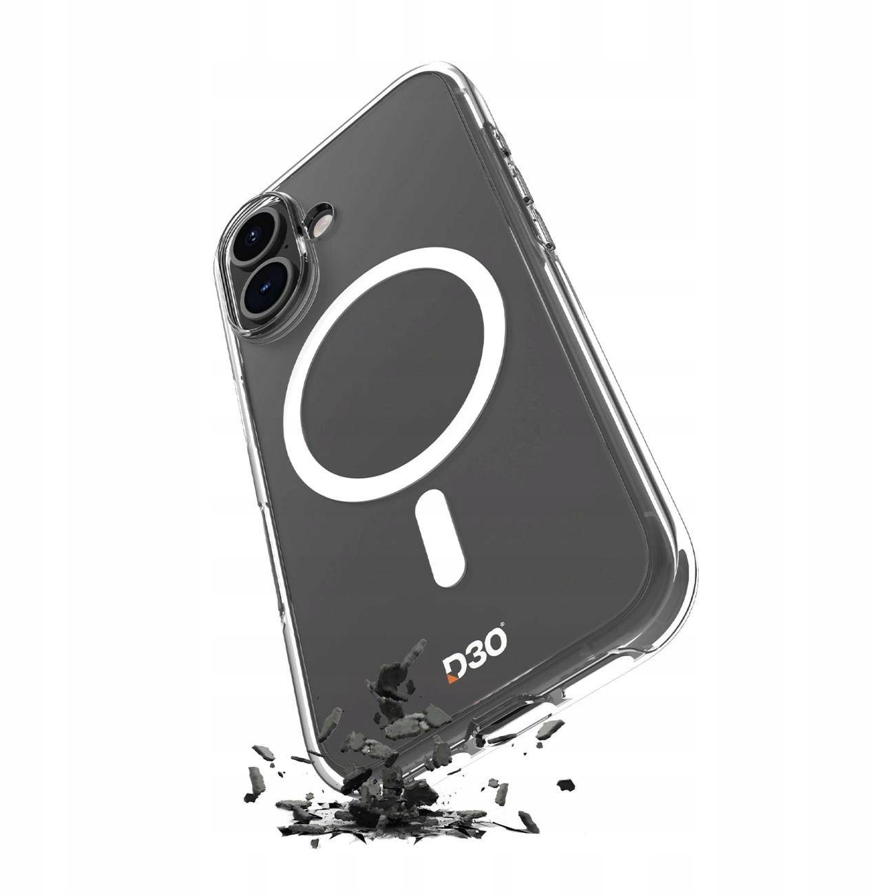 Etui Silikonowe Puro Impact Clear D3O Do Magsafe Do Iphone 1 -Przezroczyste