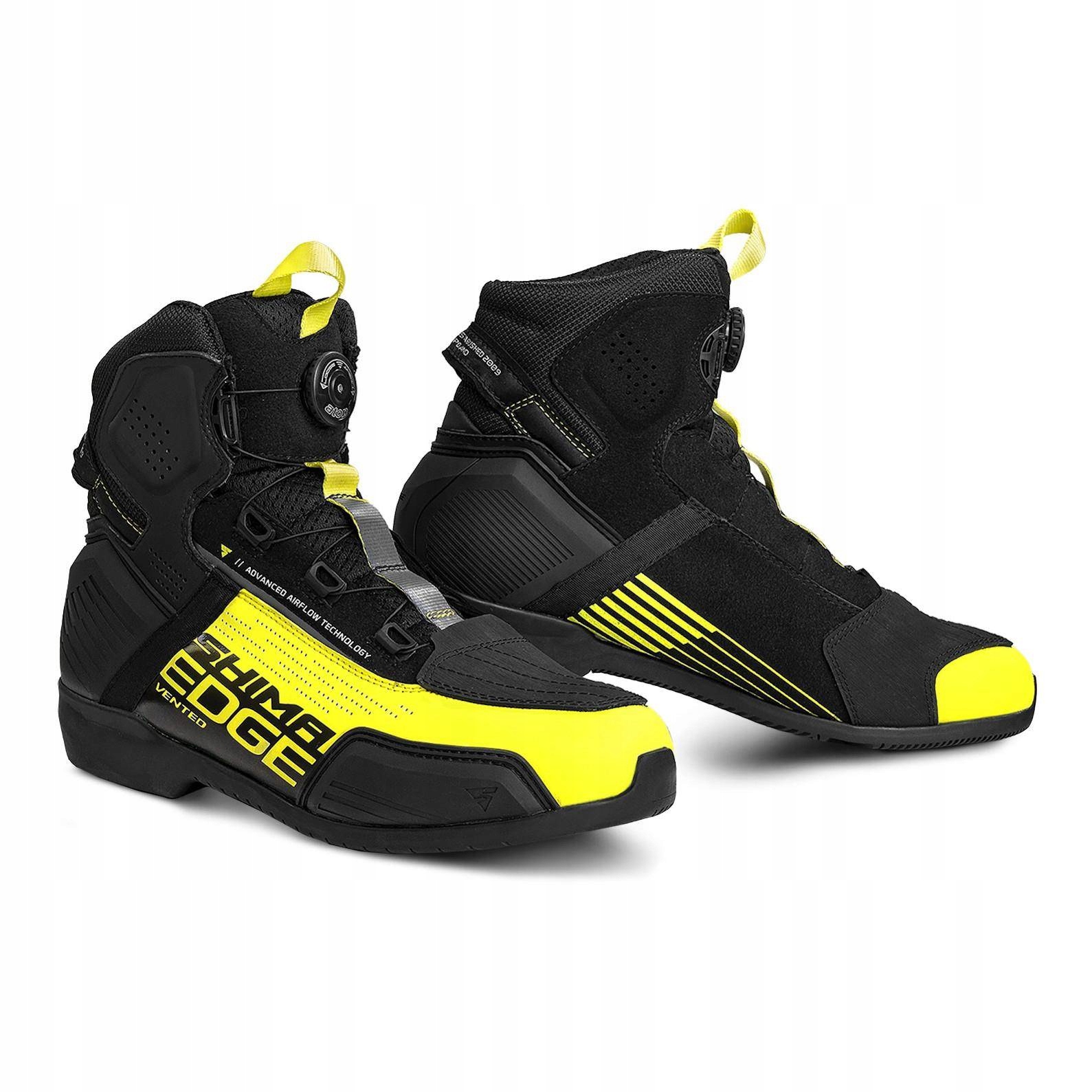 Motocyklové topánky Shima Edge Vent Black/fluo 44 Bimoto
