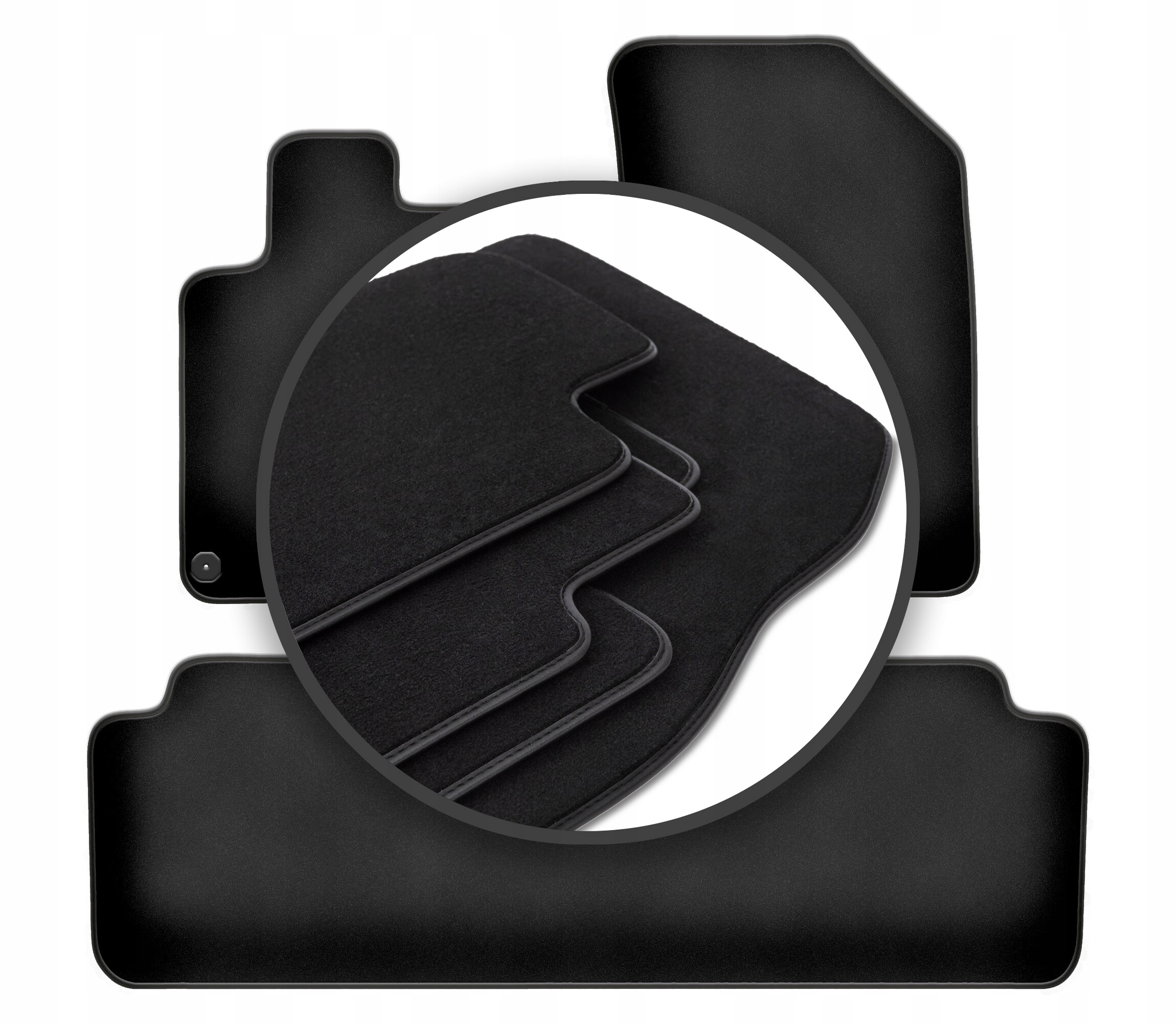 Velúrové koberčeky Premium Peugeot 407 kupé/sedan/kombi/SW 2004-2011