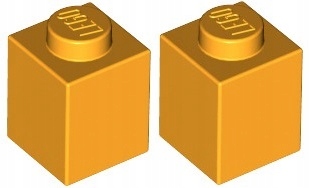 

Lego Klocek 1x1 J. Pomarańczowy (3005/6061685) x2