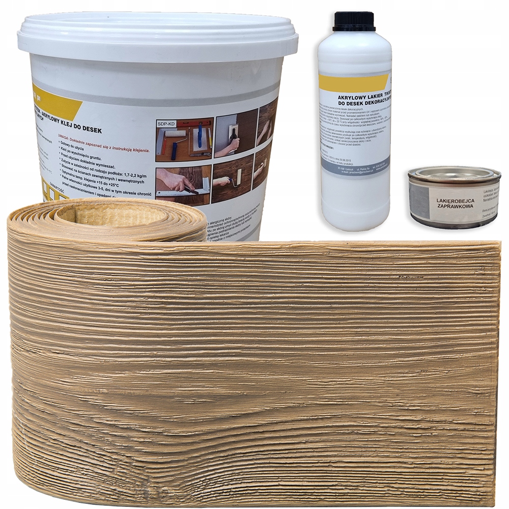 Fasádní Deska Elastická imitace desky Set 1 m² barva Sand