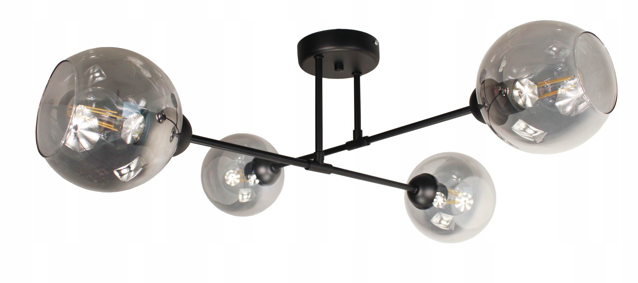 Stropná Lampa Závesný Luster Sklenené Led Tienidlá