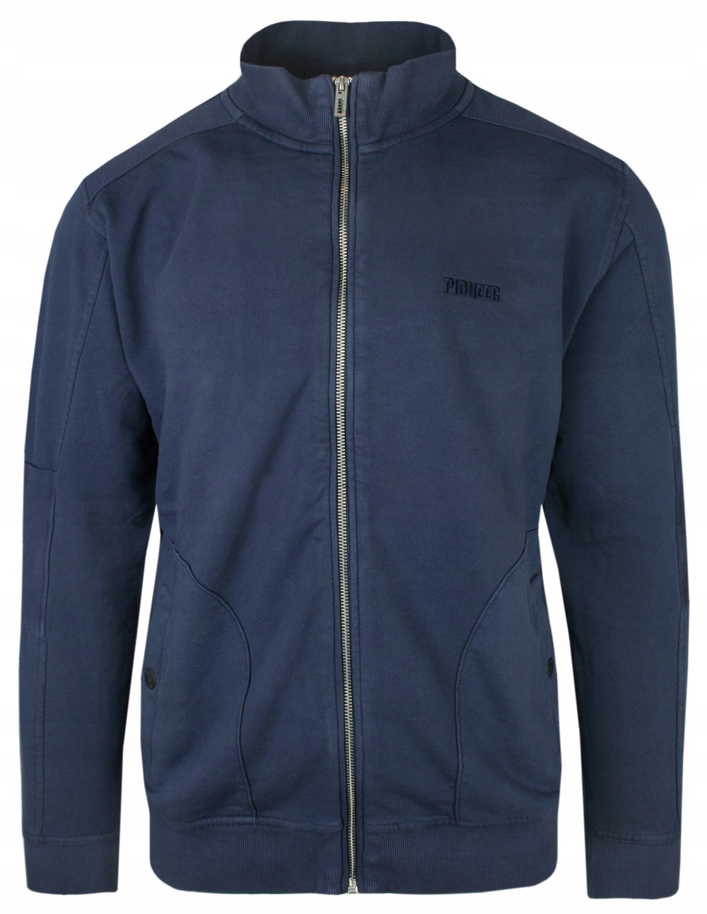 Pohodlná mikina na zip Pioneer modrá XL