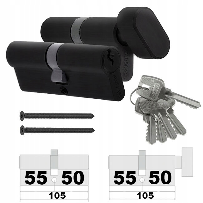 Vložky Komplet 50/55 G50/55 Systém 5KL Černé