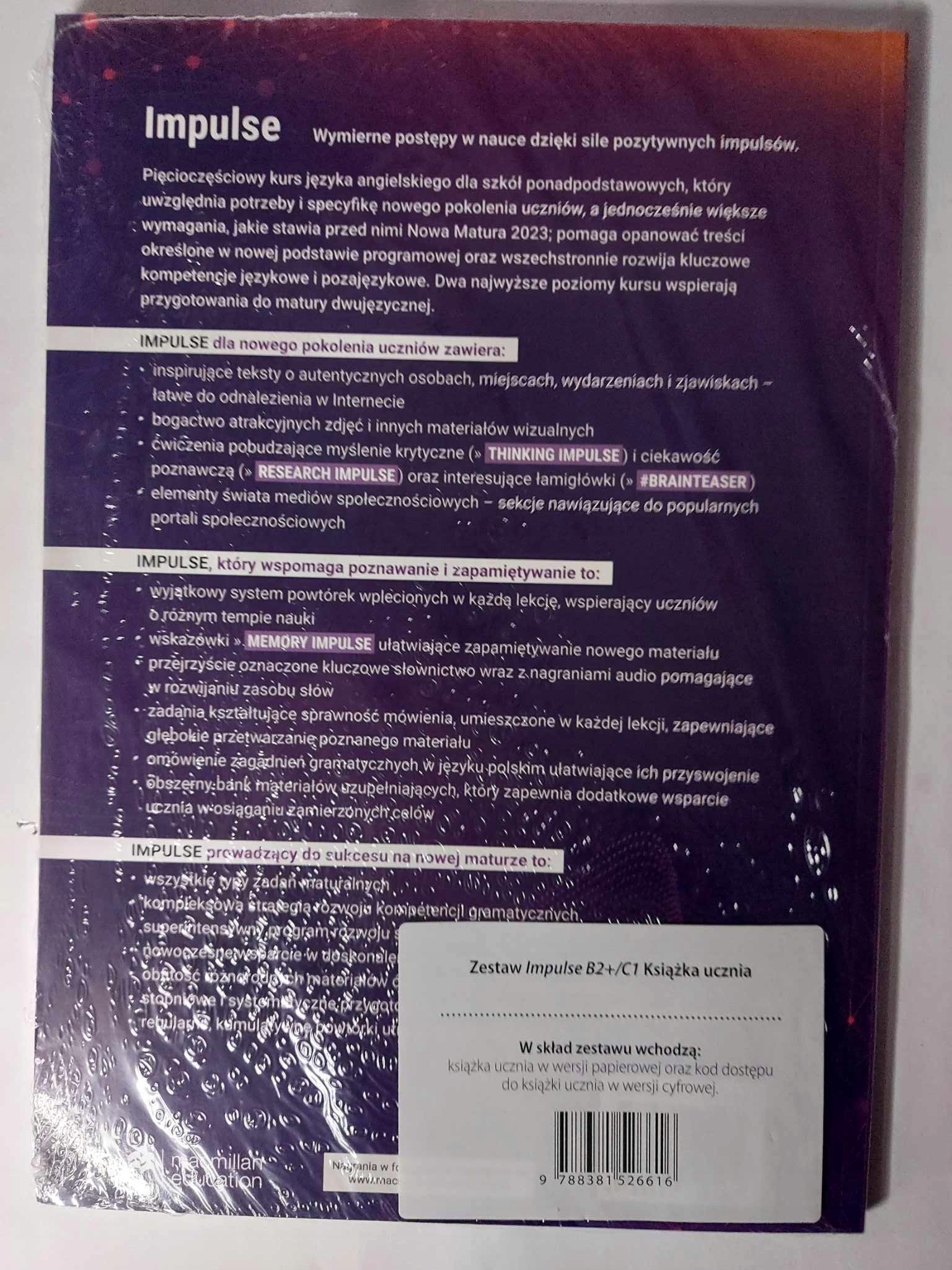 IMPULSE 5 Podręcznik B2+/C1 + książka cyfrowa ISBN 9788381526616