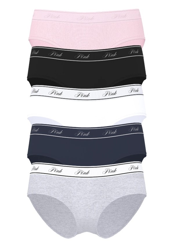 Sada 5 x kyčlí Victoria's Secret Pink mix M
