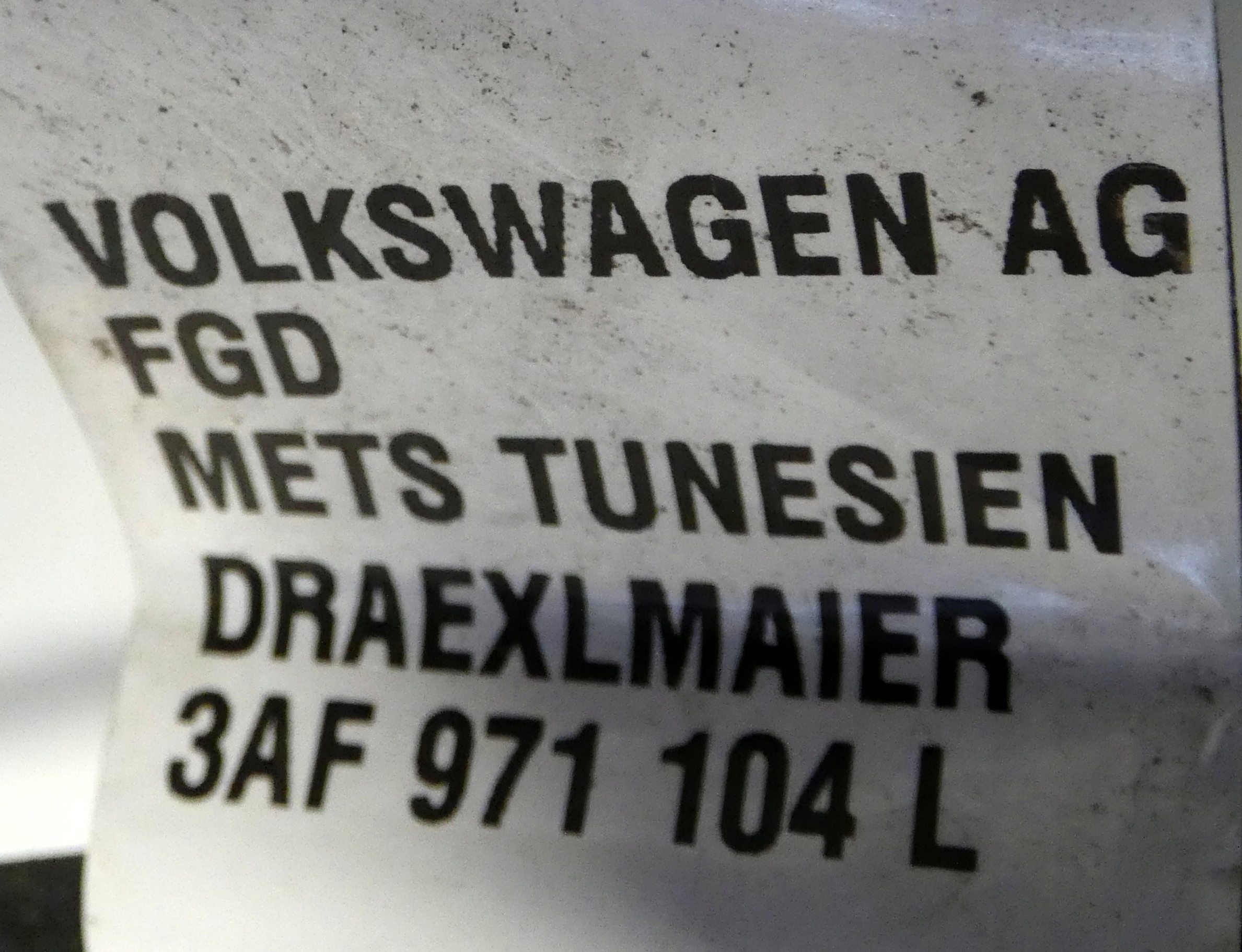 VW PASSAT B7 3AF971104L wiring PDC bundle rear part rear