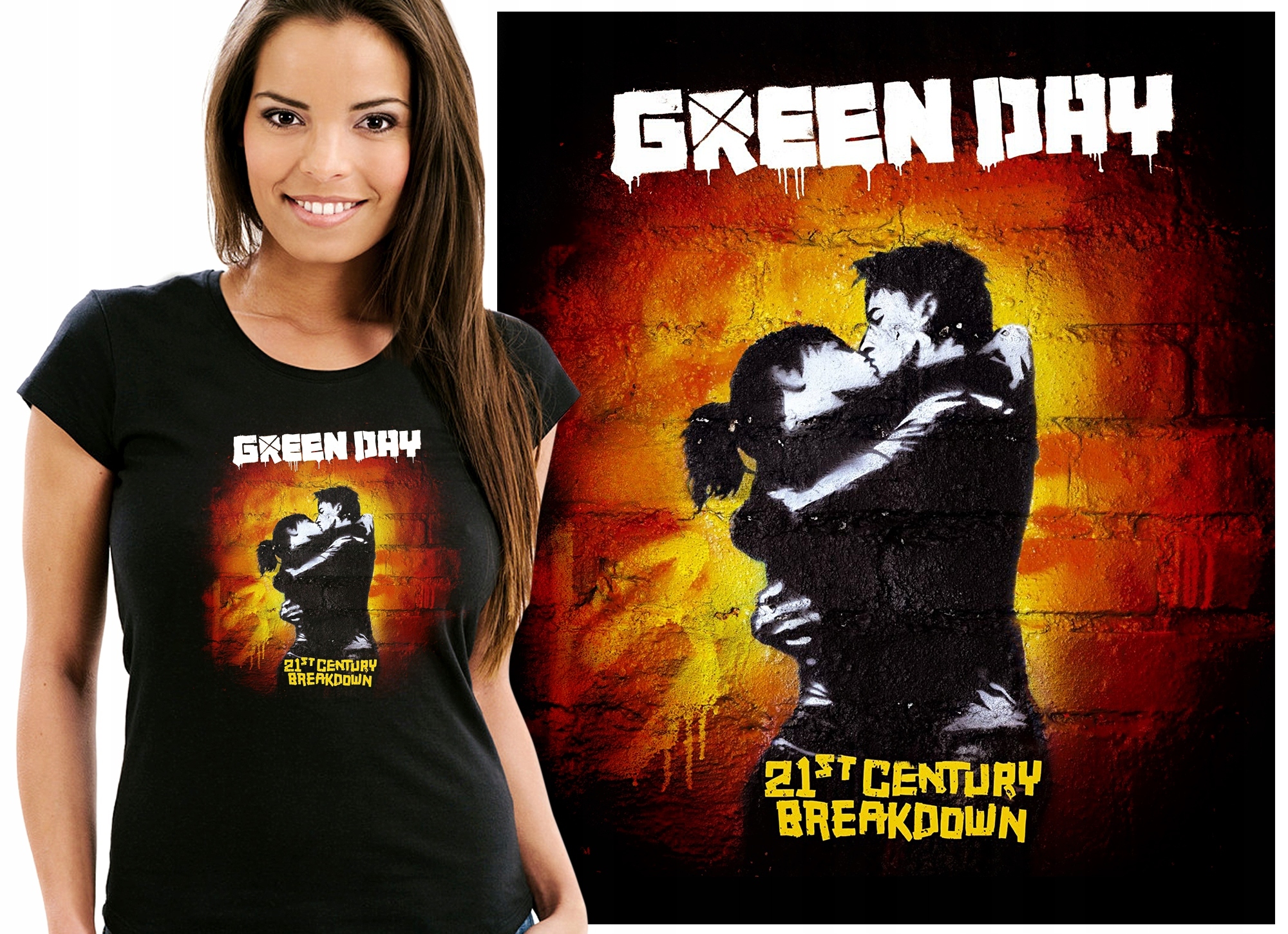 

Green Day Billie Mike Tre Punk Koszulka Damska XL