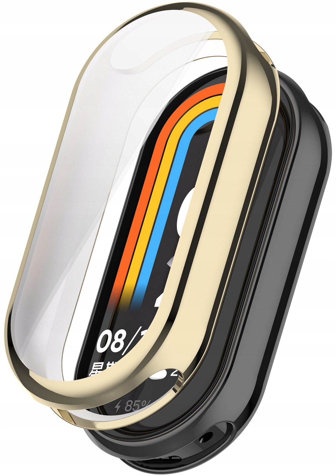 ETUI 2W1 Z OSŁONĄ NA EKRAN DO SMARTBAND XIAOMI MI BAND 9 / NFC - ZŁOTY