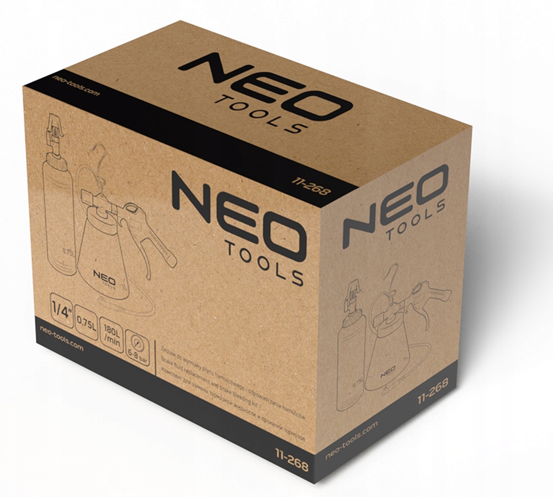 NEO Tools 11-268 pneumatinis stabdžių skysčio keitimo rinkinys