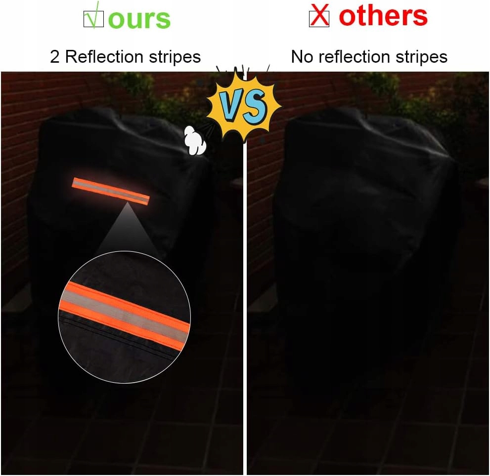 POKROWIEC NA MOTOCYKL WODOODPORNY ODBLASK 245CM Rozmiar uniwersalny