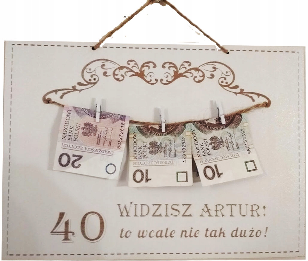 

Tabliczka 30 40 50 to wcale nie tak dużo Grawer
