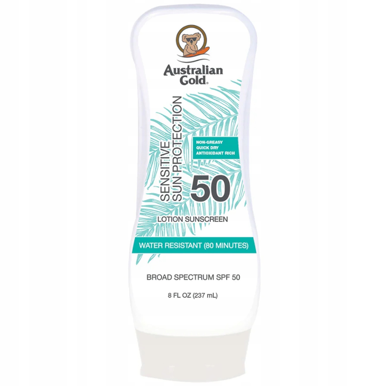 Australian Gold Sensitive Skin Lotion balzám na opalování citlivé pokožky 50