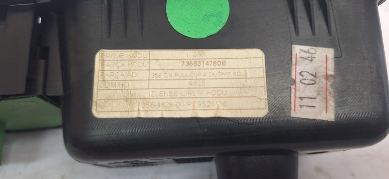 vezérlö panel FIAT TIPO 16- 7356314780E