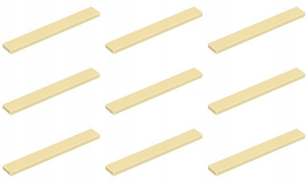 

Lego 4162 Tile Płytka 1x8 piaskowa Nowa (9g) 9 szt