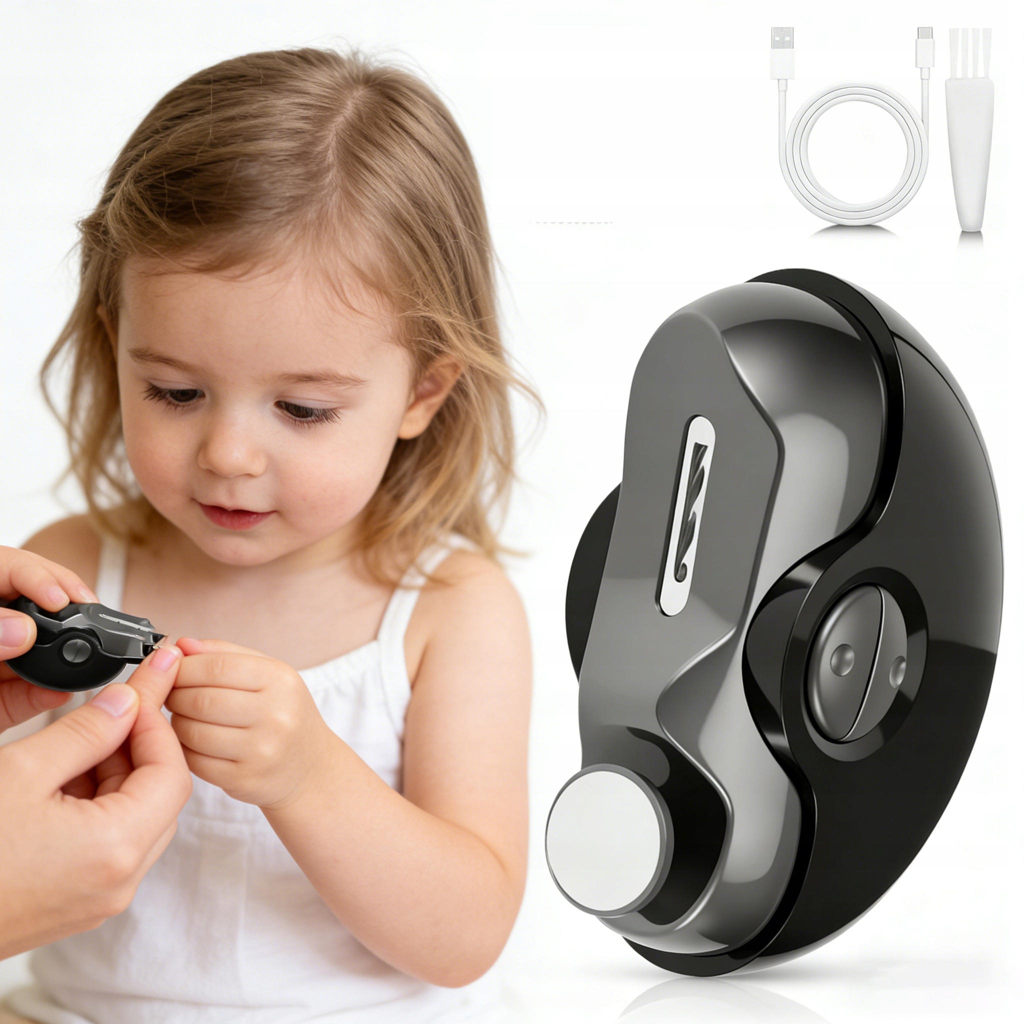 Profesionální Elektrický Automatický Zastřihovač Nehtů 2V1