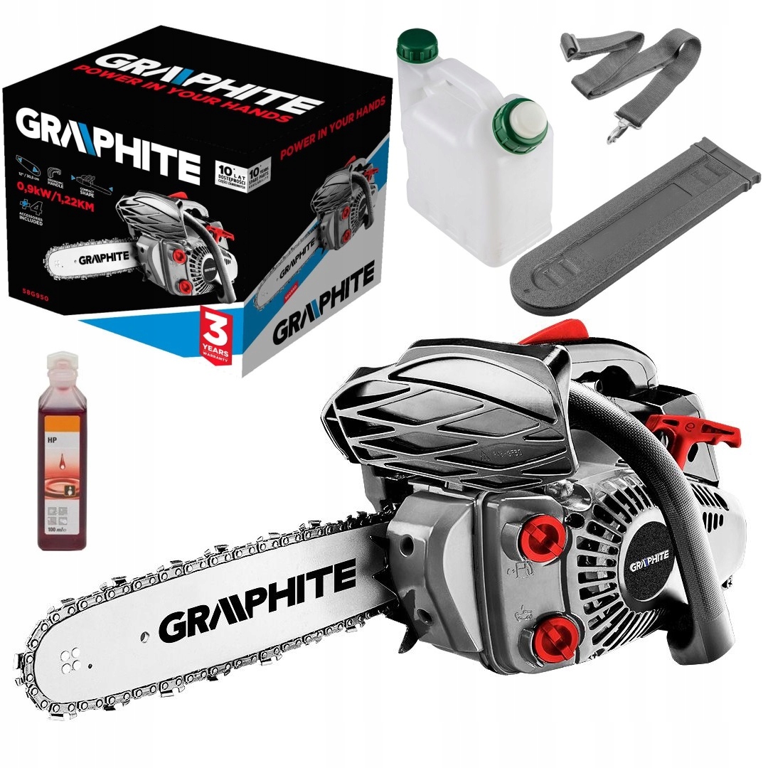 GRAPHITE PIŁA PILARKA SPALINOWA ŁAŃCUCHOWA GAŁĘZIÓWKA 305mm 58G950 MOCNA