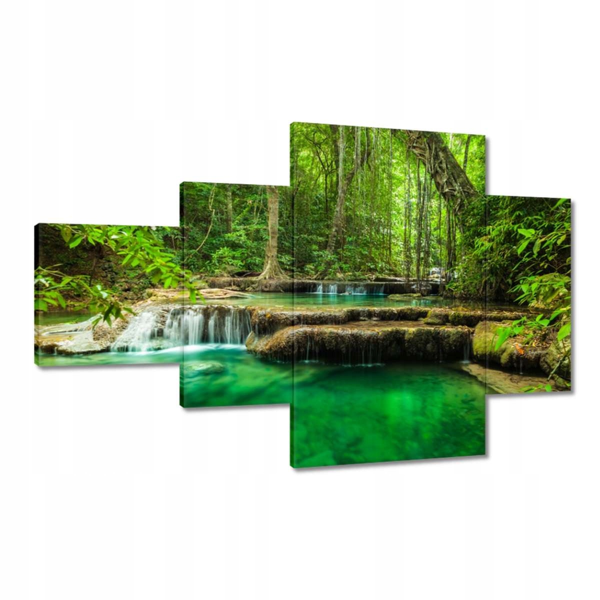 Obrazy 130x80 Vodopád Erawan Thajsko