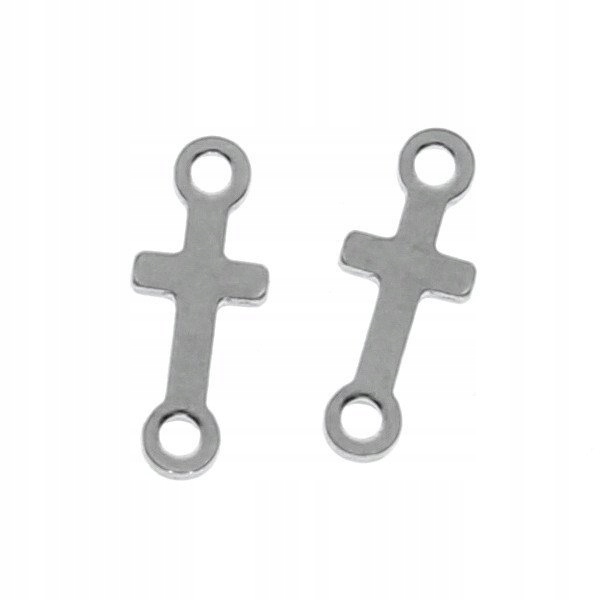 Zawieszka Stal Chirurgiczna Krzyż 18mm 20szt