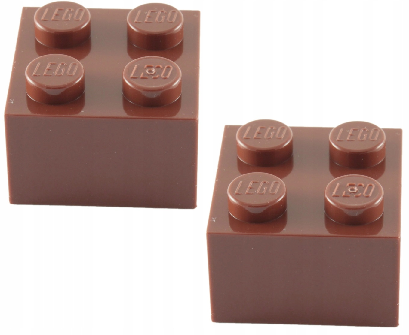 

09125 Lego 3003 4211210 brick 2x2 brązowy RBr 2szt