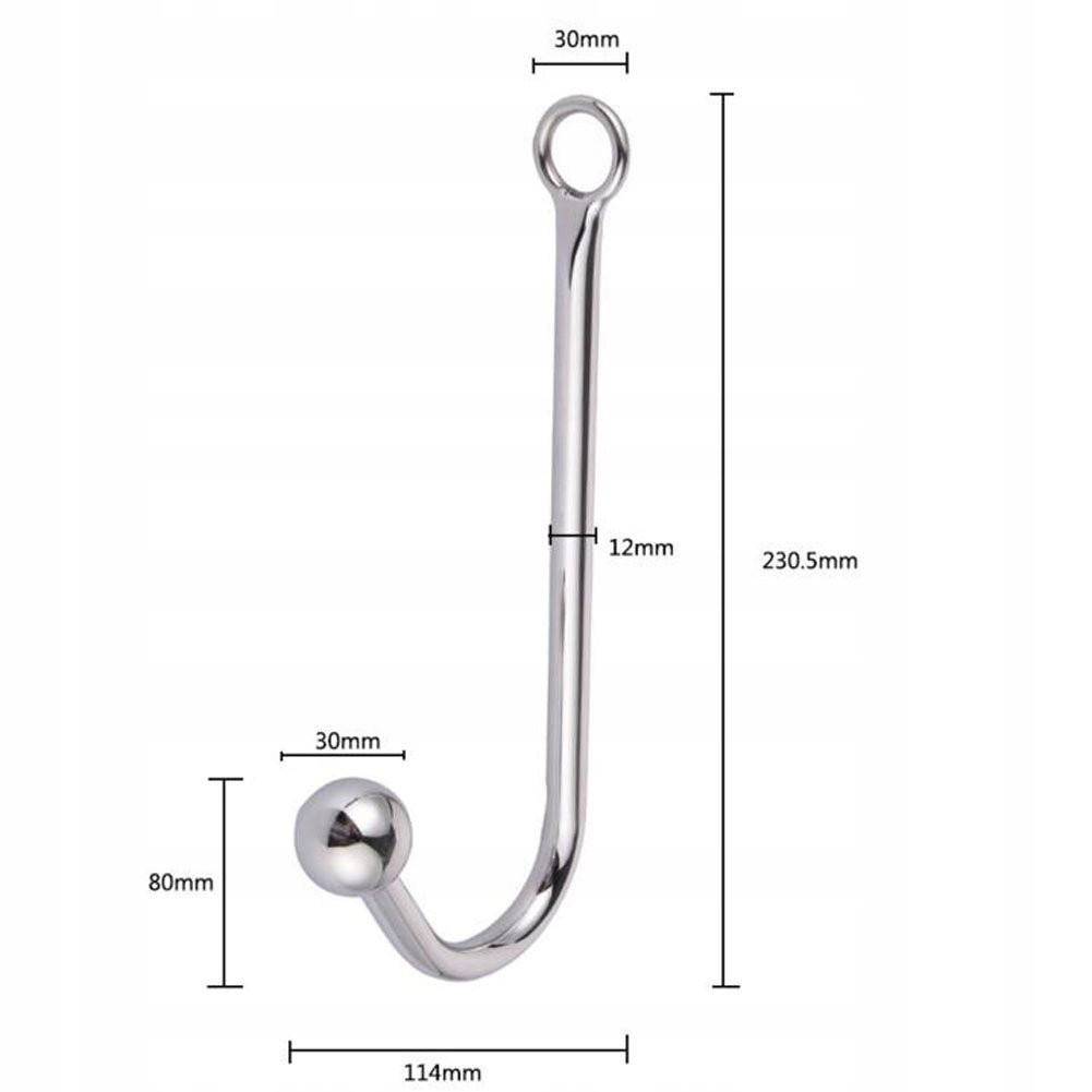 SXOVO Metalowy Hak Analny Korek Stalowy Z 30mm Kulą Dla Dorosłych — miniatura 2