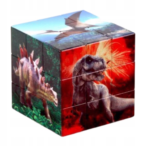 

Szybka Kostka 3X3 Jurassic Dinozaury 1szt