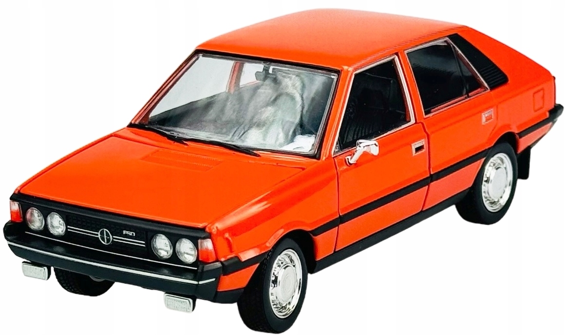 Kovový 1:24 Model Welly Fso Polonez Prl Oranžový 24124
