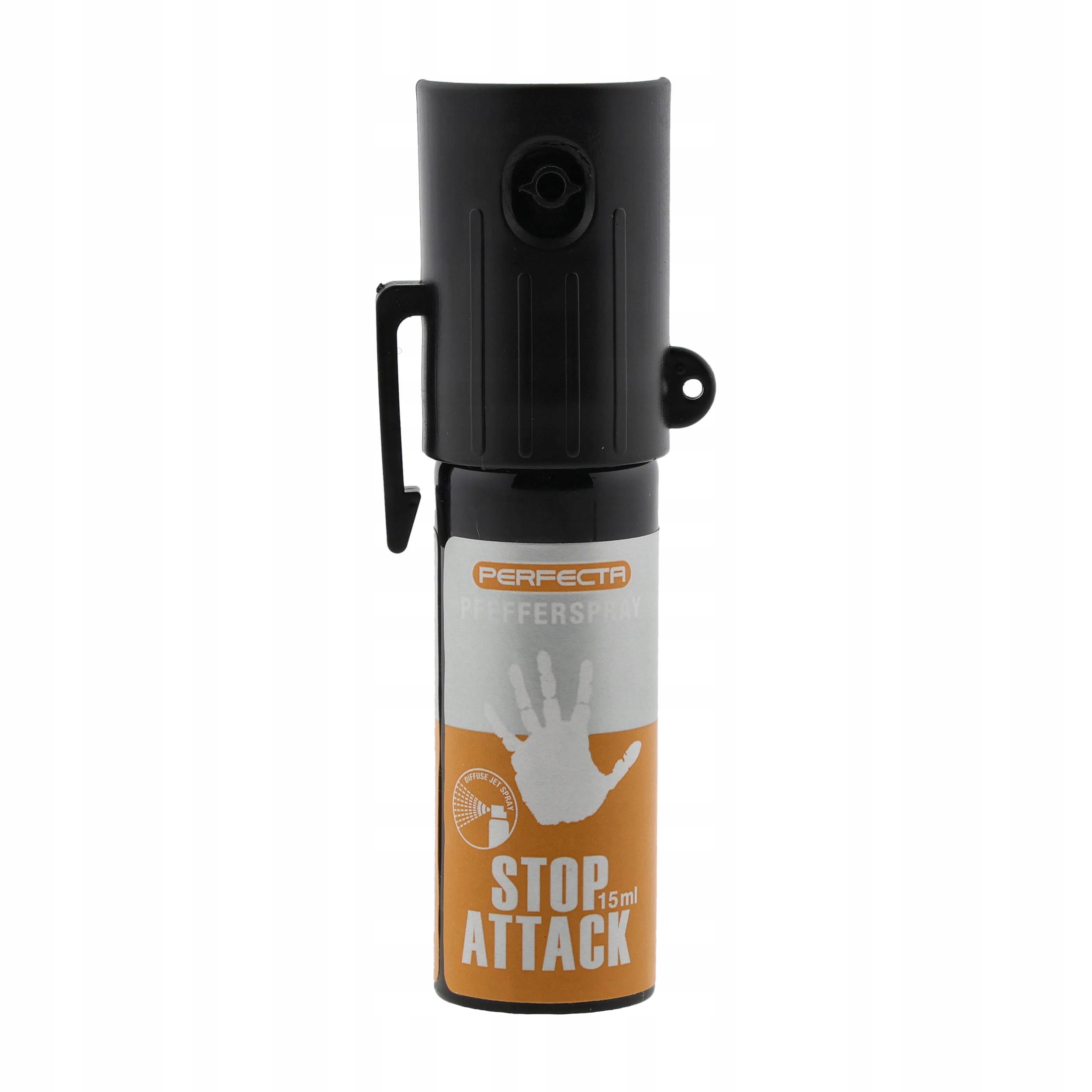 Gaz pieprzowy obronny Perfecta Stop Attack stożek 15 ml
