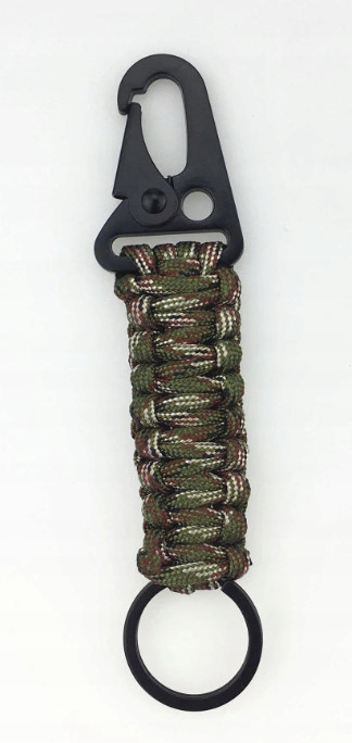 Karabińczyk PARACORD brelok survivalowy Model SURVIVAL
